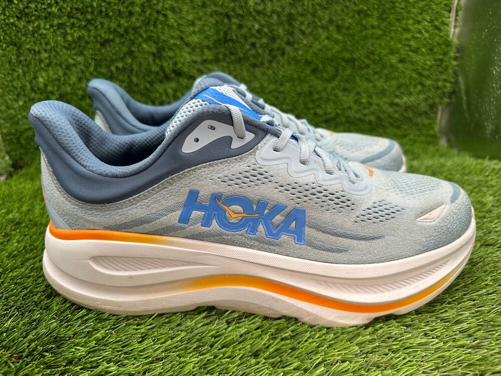 Hoka One One Bondi 9 1162013-DNP Athletic Sneaker Mens 13 Blue Mesh Training Gym
